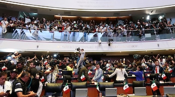 El Senado aprueba la reforma electoral con mayoría calificada y la envía a Diputados. EFE/ Madla Hartz