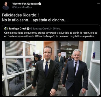 Vicente Fox y Santiago Creel