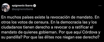 Epigmenio Ibarra aseguró que las