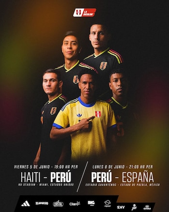 Fechas, horarios y recintos confirmados para los amistosos de Perú ante Haití y España. Crédito: Instagram La Bicolor.