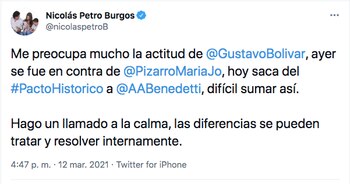 Trino de Nicolás Petro.