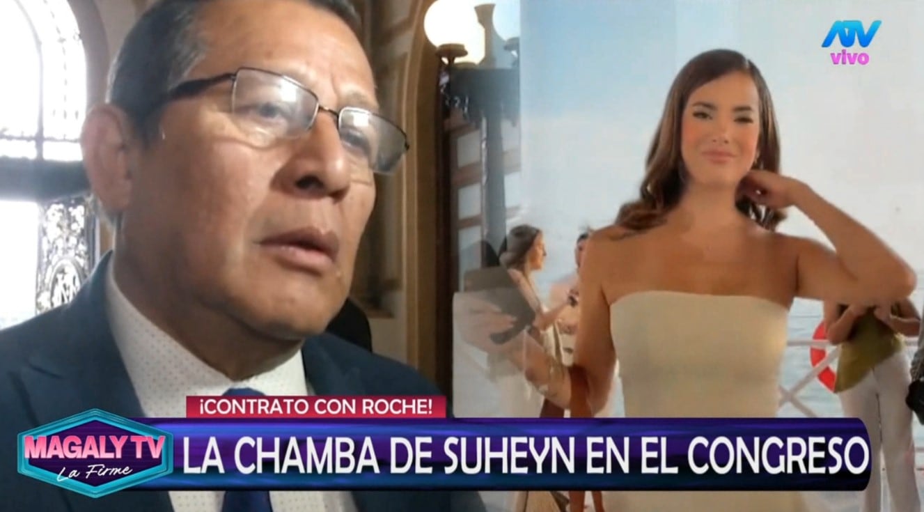 Revelan dudas sobre trabajo de Suheyn Cipriani en el Congreso: certificado laboral genera sospechas. Captura TV - ATV/ Magaly TV La Firme.