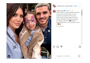 El mensaje de Wanda Nara