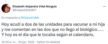 Dosis niños. (Foto: Twitter)