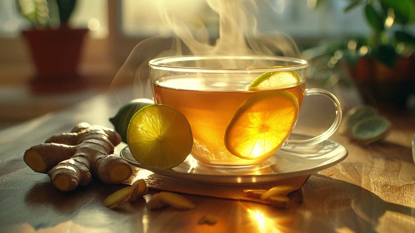 Té de jengibre con limón, una bebida saludable y natural llena de beneficios y antioxidantes. - (Imagen Ilustrativa Infobae)
