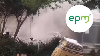 Por impresionante fuga de gas,