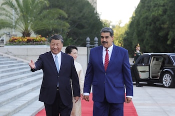 Xi Jinping y Nicolás Maduro,