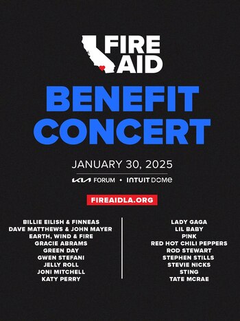 FireAid reúne a artistas de