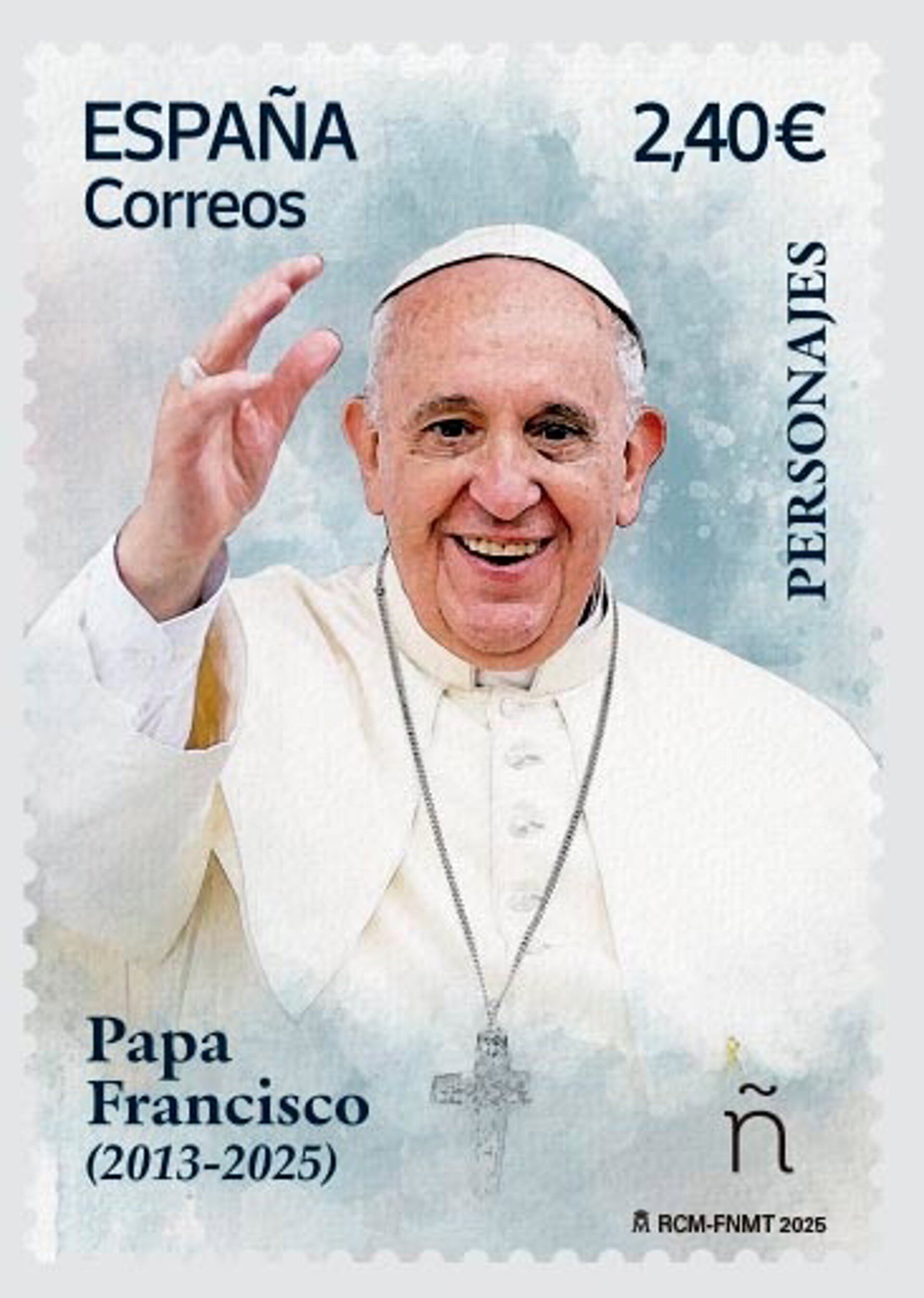 Correos dedica un sello al Papa Francisco con una tirada de 90.000 unidades