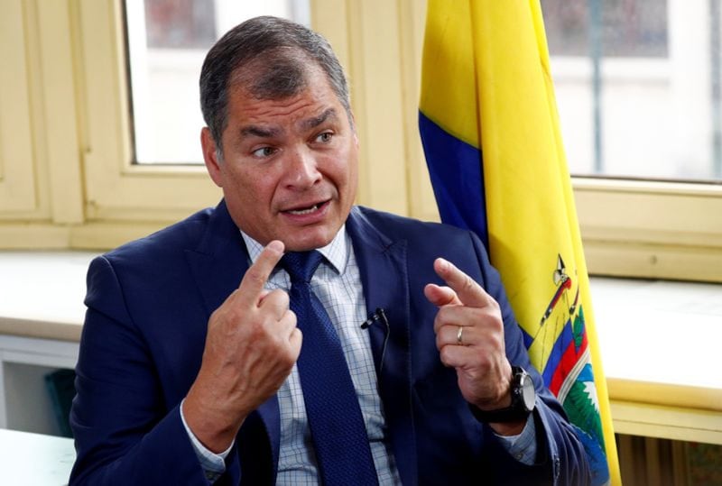 El expresidente ecuatoriano, Rafael Correa - crédito REUTERS/Francois Lenoir