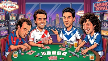 Cuatro ex jugadores del fútbol argentino fueron denunciados por un casino de Las Vegas por deudas de más de USD 2 millones