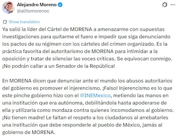 Comunicado Oficial de Alito Moreno.