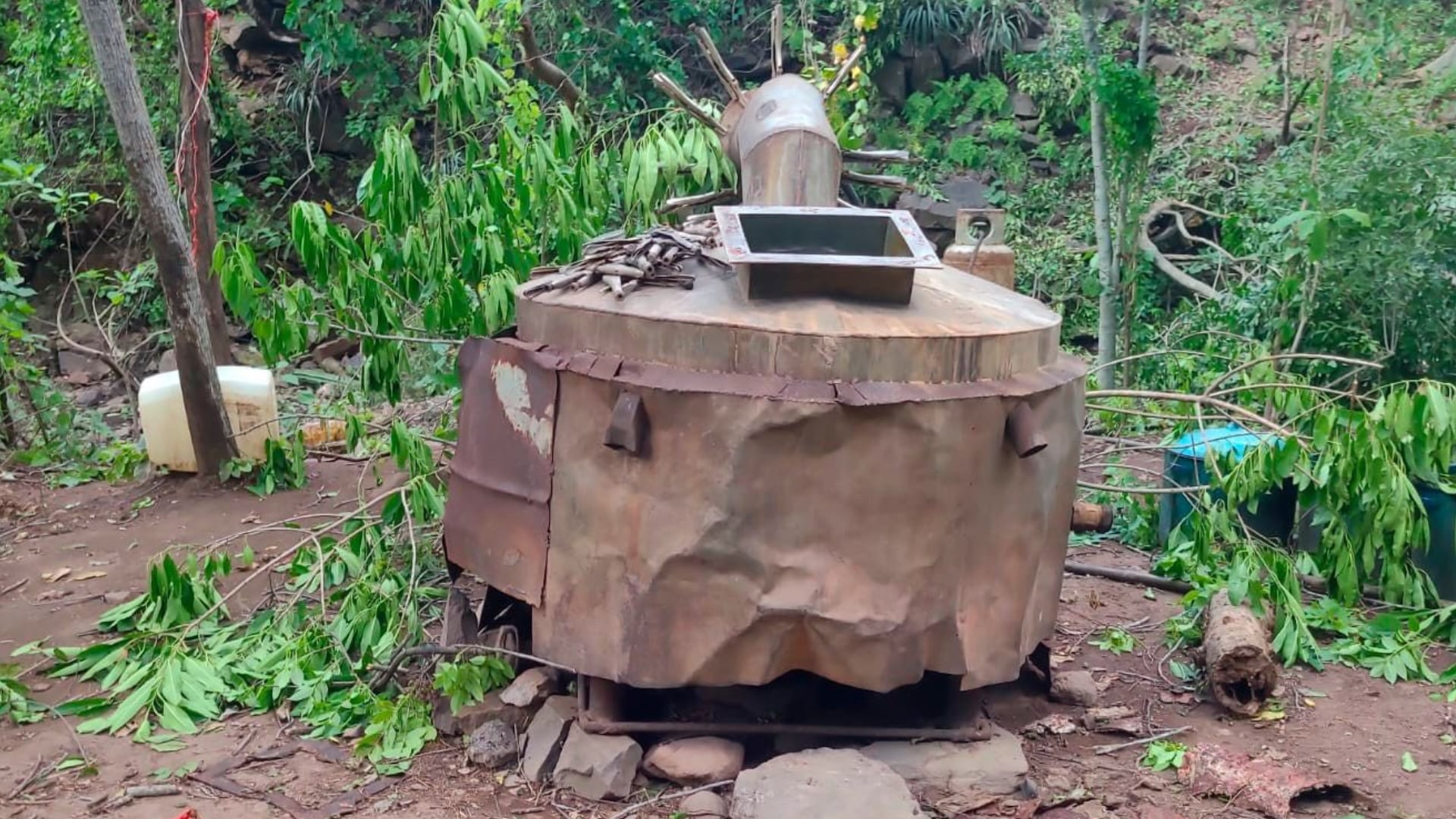 Reactor localizado en el sitio asegurado. Crédito: Gabinete de Seguridad