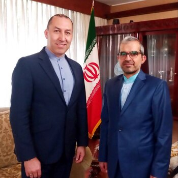 Richard Gamboa ha sido enfático en sus relaciones con miembros diplomáticos como el embajador de Irán - crédito foto suministrada