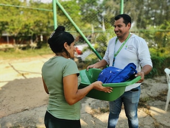 Familias desplazadas en el Catatumbo