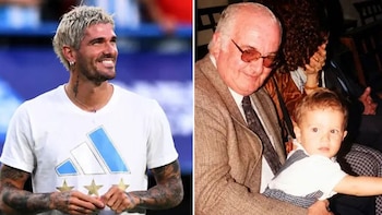 La emotiva historia detrás de la cábala de los caramelos de Rodrigo De Paul: el gesto de su abuelo que jamás olvidó