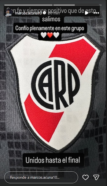 El posteo de Acuña