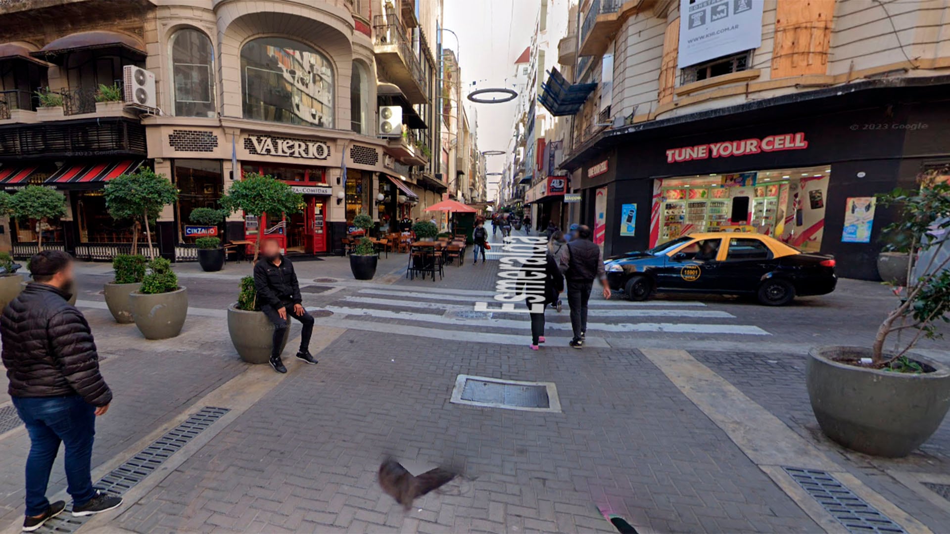 El ataque ocurrió en Esmeralda y Lavalle (captura Google Maps)