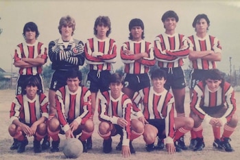 Javier Milei como arquero de