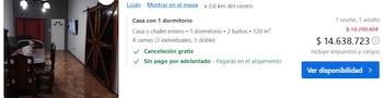 Hay casas que se ofrecen por más de 14 millones de pesos, y jardines en los que instalar una carpa por 366.000 pesos.