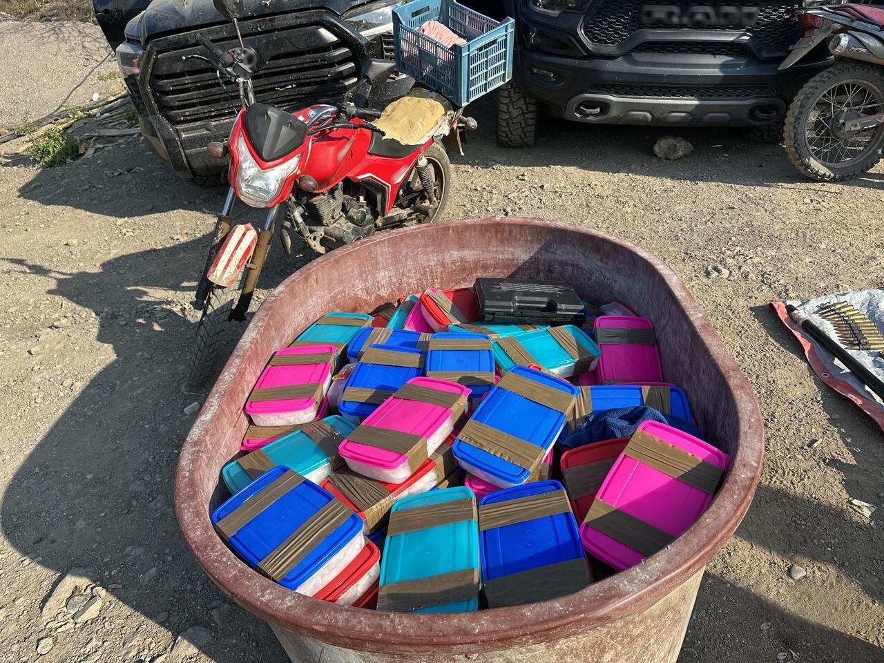 Cargamento decomisado en Michoacán con un valor aproximado en las calles de 89 millones de pesos.(Guardia Nacional)