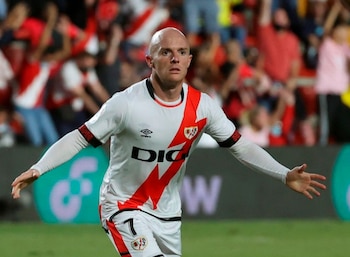 El jugador del Rayo Vallecano