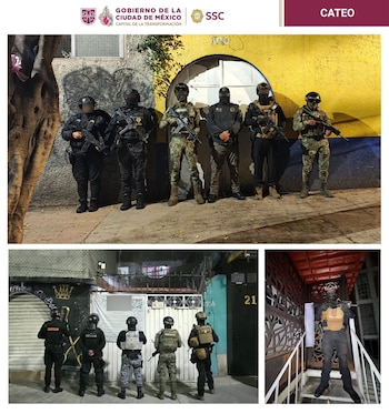 Las diligencias contaron con la participación y coordinación de la Fiscalía General de Justicia de la Ciudad de México y otras instituciones que integran el Gabinete de Seguridad. (Crédito: X | @PabloVazC)