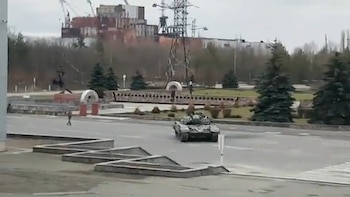 Los tanques rusos desplegados alrededor