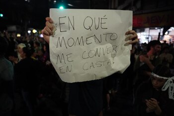 En algunos carteles reclamaban un