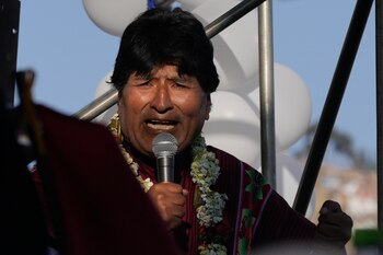 El ex presidente Evo Morales
