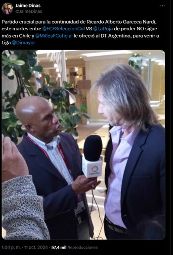 El periodista Jaime Dinas afirmó