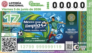 El diseño está inspirado en el Día Mundial del Medio Ambiente. Créditos: Lotería Nacional.