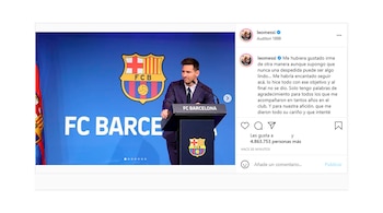 posteo instagram messi barcelona