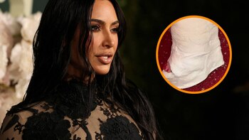 Kim Kardashian convirtió una escayola