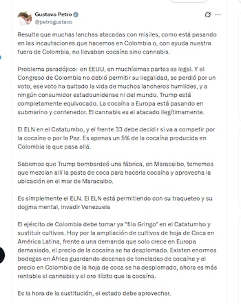 El presidente Gustavo Petro aseguró