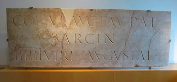 Un mármol romano con texto