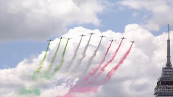 Imágenes del desfile militar en conmemoración de la Independencia de México