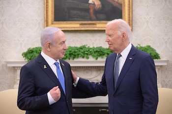 "Siempre estaremos junto a Israel contra las amenazas a su seguridad", afirmó Biden en un comunicado oficial E(P/Amos Ben-Gershom/ARCHIVO)