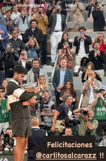 Gabriela Sabatini vibró en la