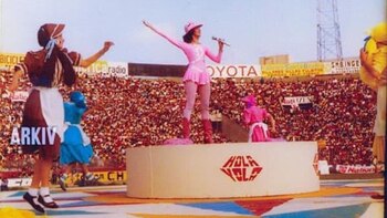 Yola Polastri llenó Matute en un concierto, en 1980. - Crédito: Difusión