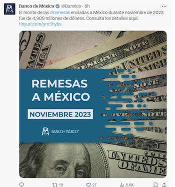 Banxico dio a conocer el