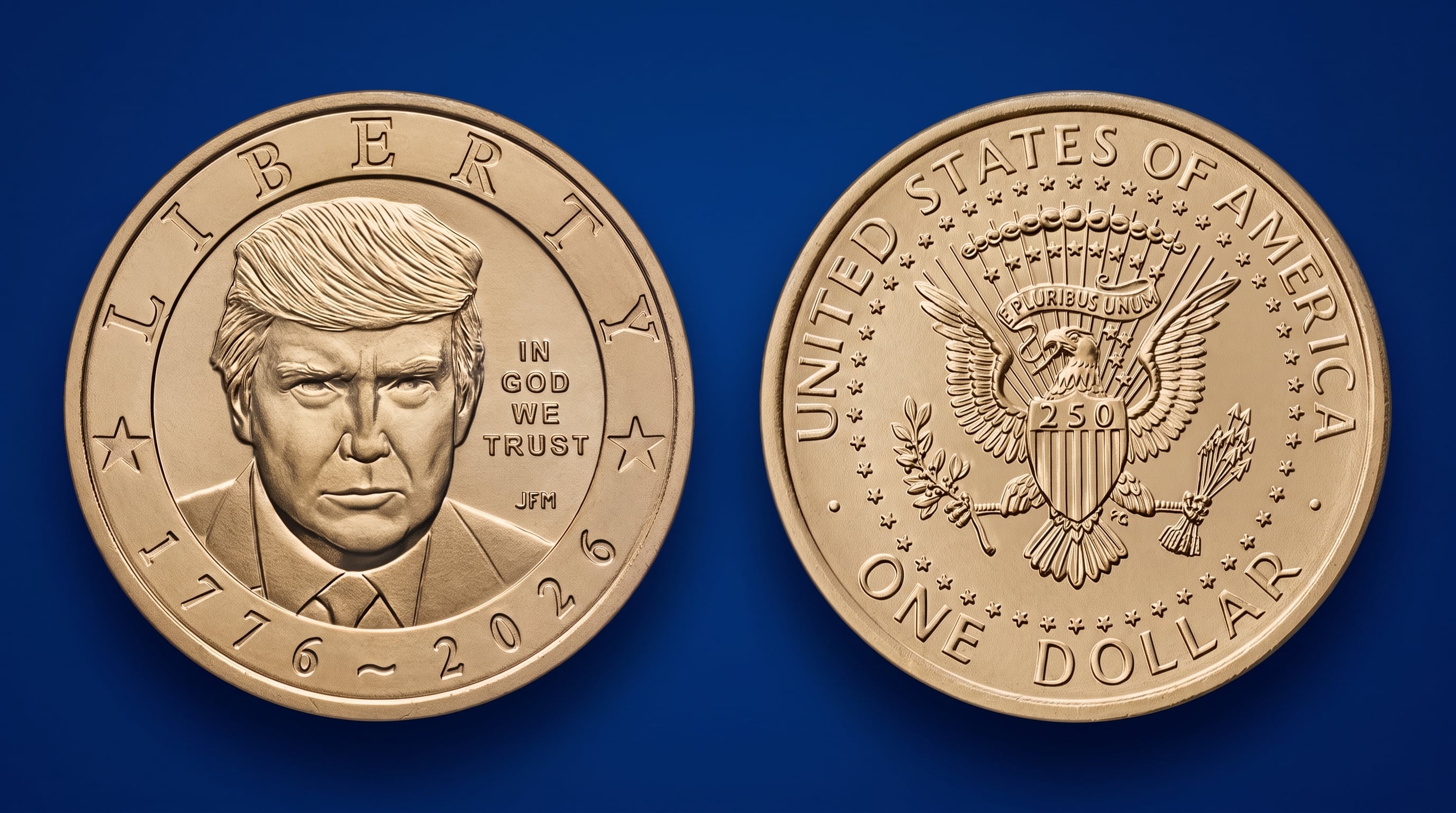La Casa de Moneda de Estados Unidos lanza una moneda de USD 1 con el rostro de Donald Trump