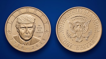 La Casa de Moneda de Estados Unidos lanza una moneda de USD 1 con el rostro de Donald Trump