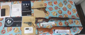 Lo secuestrado al sospechoso