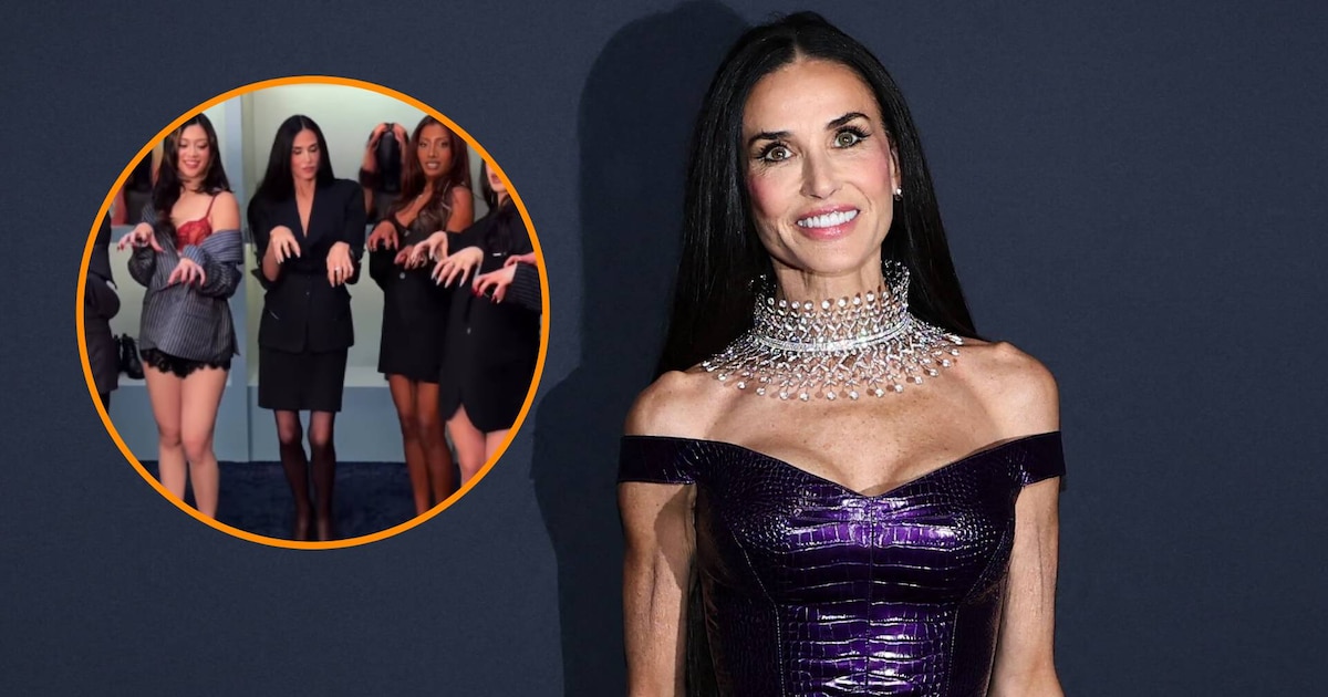 Photo: Infobae Demi Moore's Katseye Music Video Appearance Renews Scrutiny Over Weight Loss
