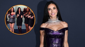 Demi Moore baila junto a Katseye y aviva la preocupación por su extrema delgadez