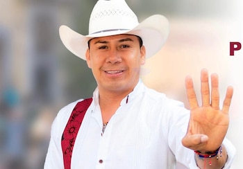César Figueroa resultó herido tras el ataque armado. (X @Red_es_Oaxaca)