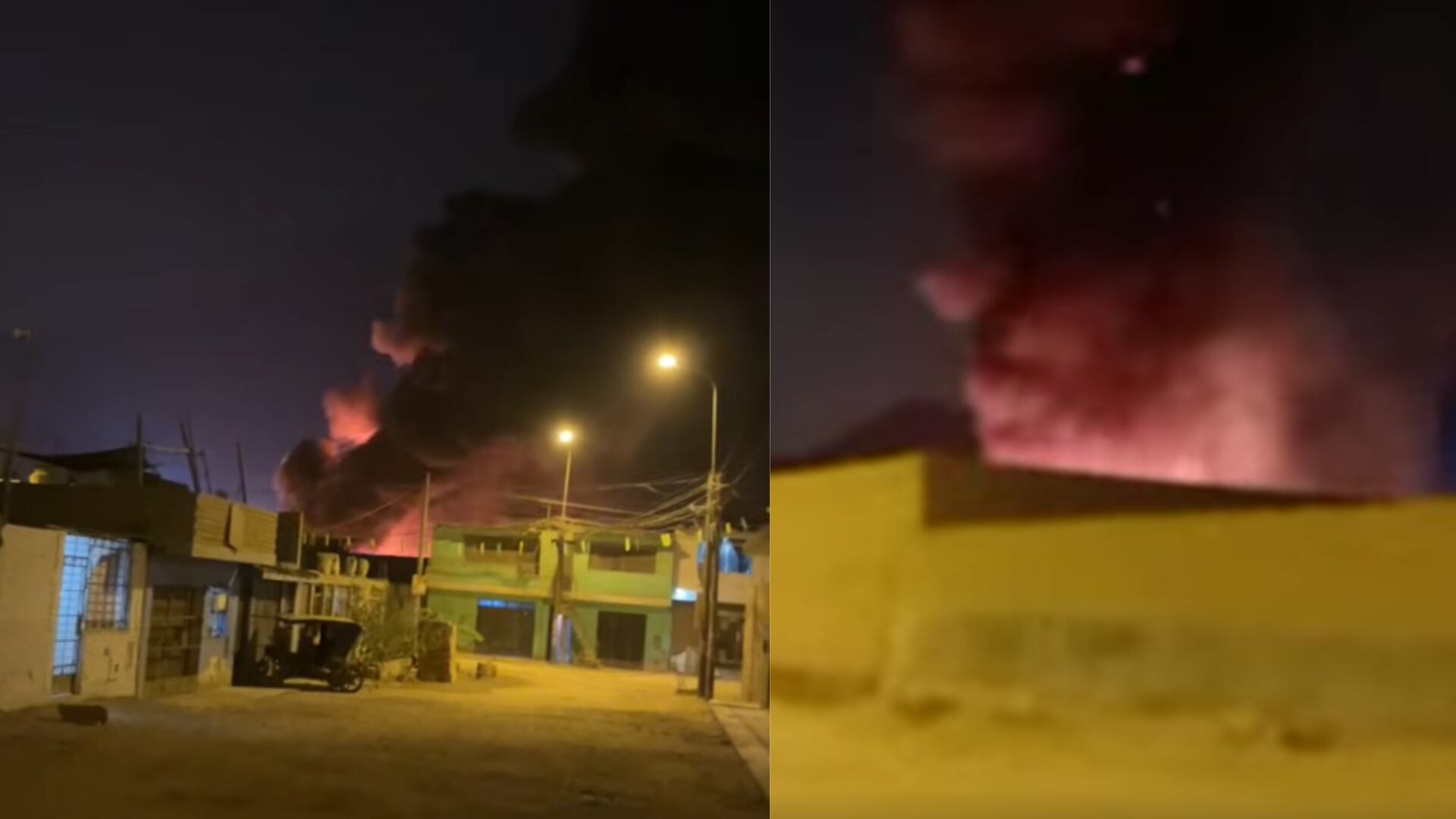 Incendio de grandes proporciones en Lurigancho-Chosica: fuego afecta zona de La Florida de Cajamarquilla y moviliza a bomberos