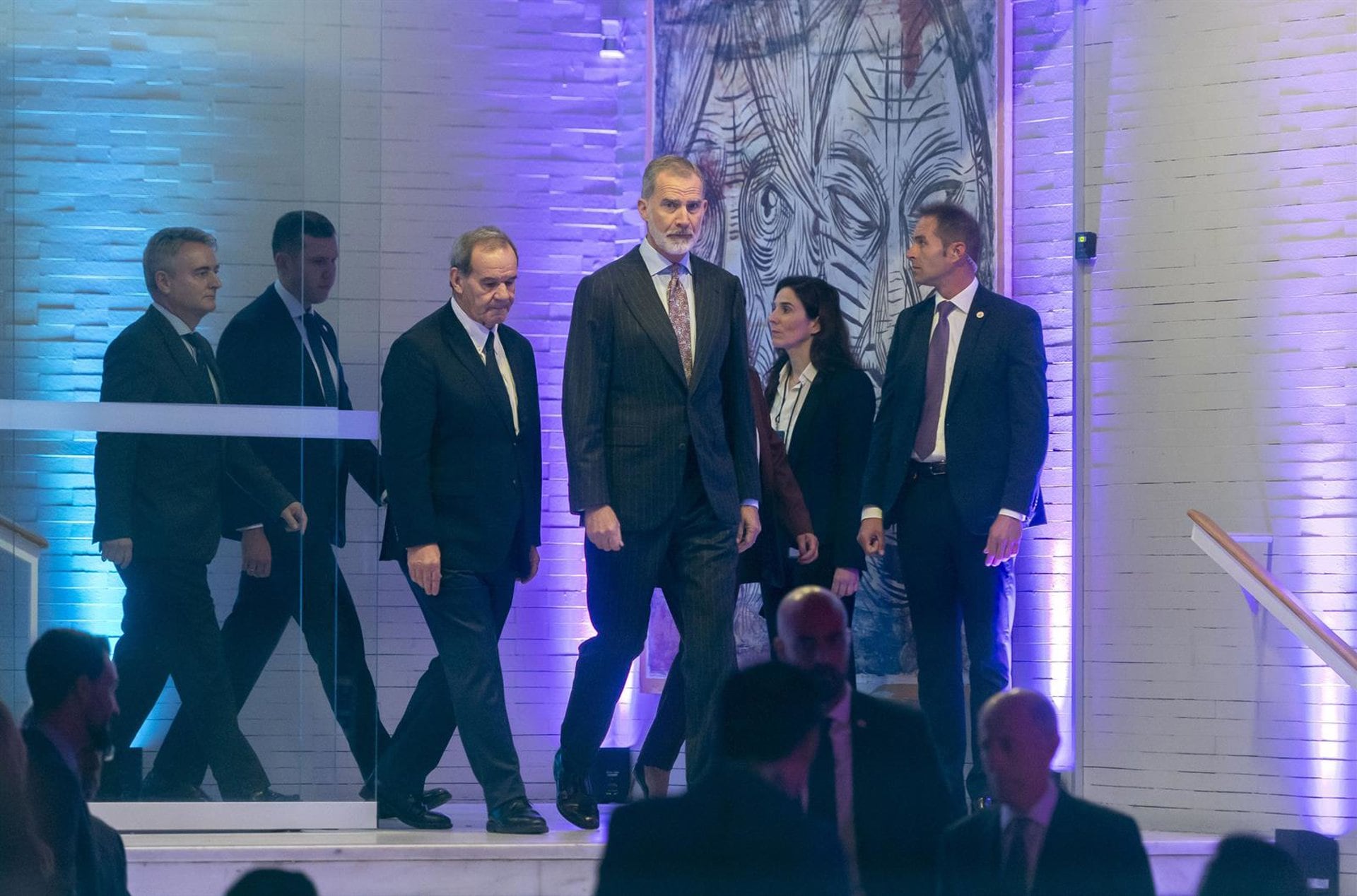 El Rey Felipe VI a su llegada al Congreso Futuro Iberoamericano, en Casa América, a 31 de octubre de 2025, en Madrid. (Alberto Ortega/ Europa Press)
