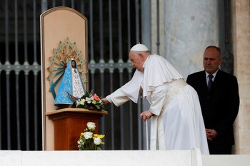 El papa Francisco brindó su